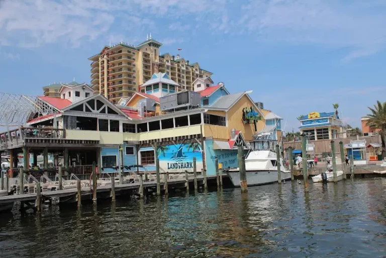 Destin Harbor Boardwalk from Okaloosa Island