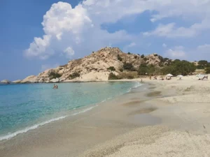 Mikri Vigla Beach from Naxos Island
