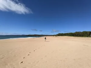 Papohaku Beach Park from Molokai
