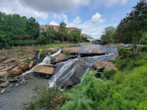 Reedy River Falls from Greenville