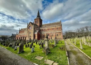 St Magnus Cathedral from Kirkwall